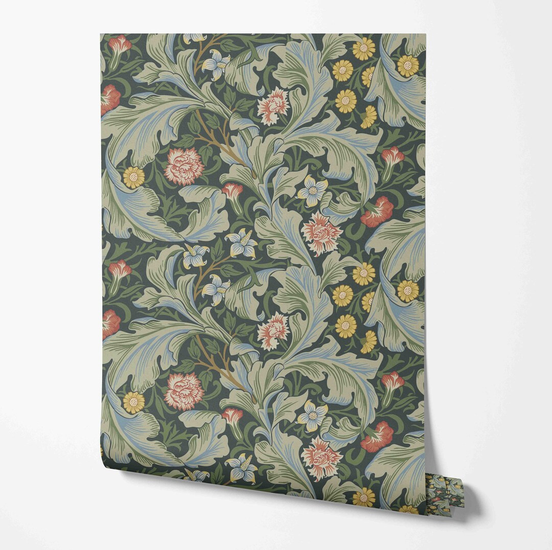 Leicester Wallpaper William Morris Pattern Removable Peel - Etsy | Etsy (US)
