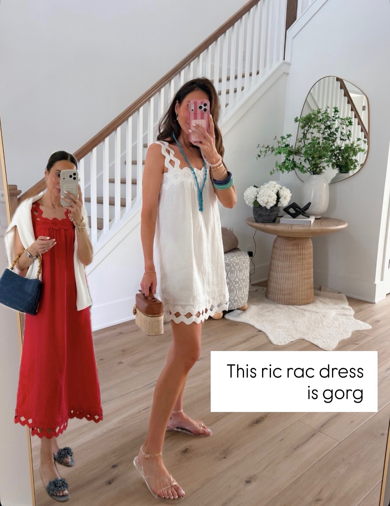 This ric rac dress is one of those pieces that looks far more expensive than it is. The scalloped details make it feel special, but it’s still lightweight, easy to wear, and perfect for summer vacations, brunches, and warm weather events.

Ric rac dress, White summer dress, Vacation outfit, Resort wear, Scalloped detail dress, Beach vacation style, Summer brunch outfit, Coastal fashion, Warm weather outfit, Feminine summer style, Vacation dress, annabrstyle

#LTKSeasonal #LTKOver40 #LTKootd