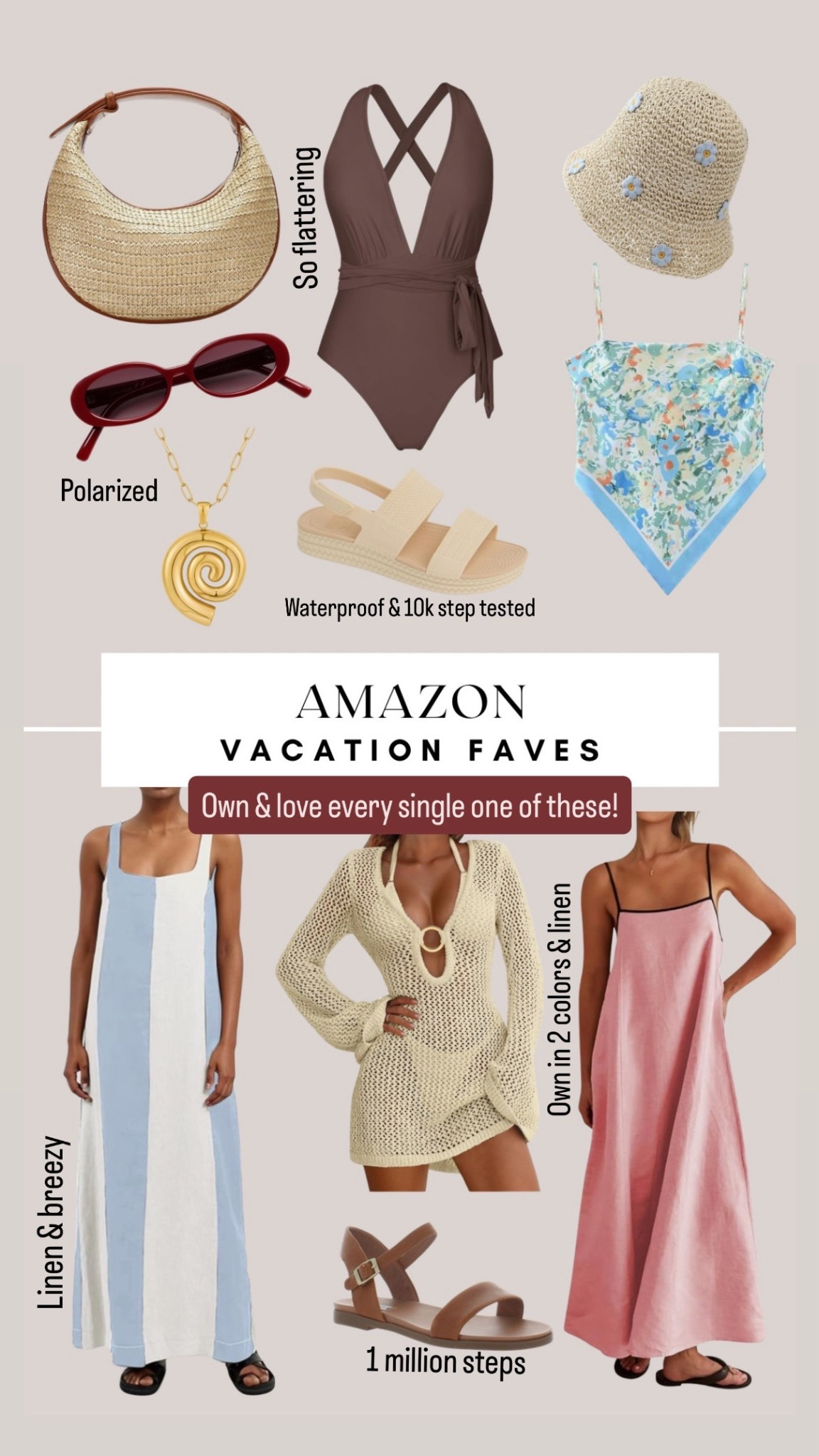 Amazon vacation essentials one and love all of these!
Amazon find 


#LTKPetite #LTKTravel #LTKSaleAlert