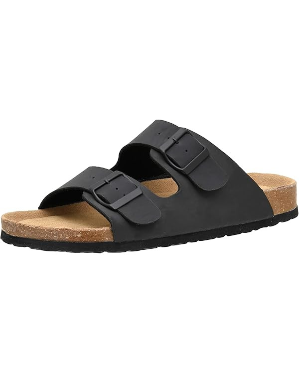 CUSHIONAIRE Men's Lane Cork footbed Sandal with +Comfort | Amazon (US)