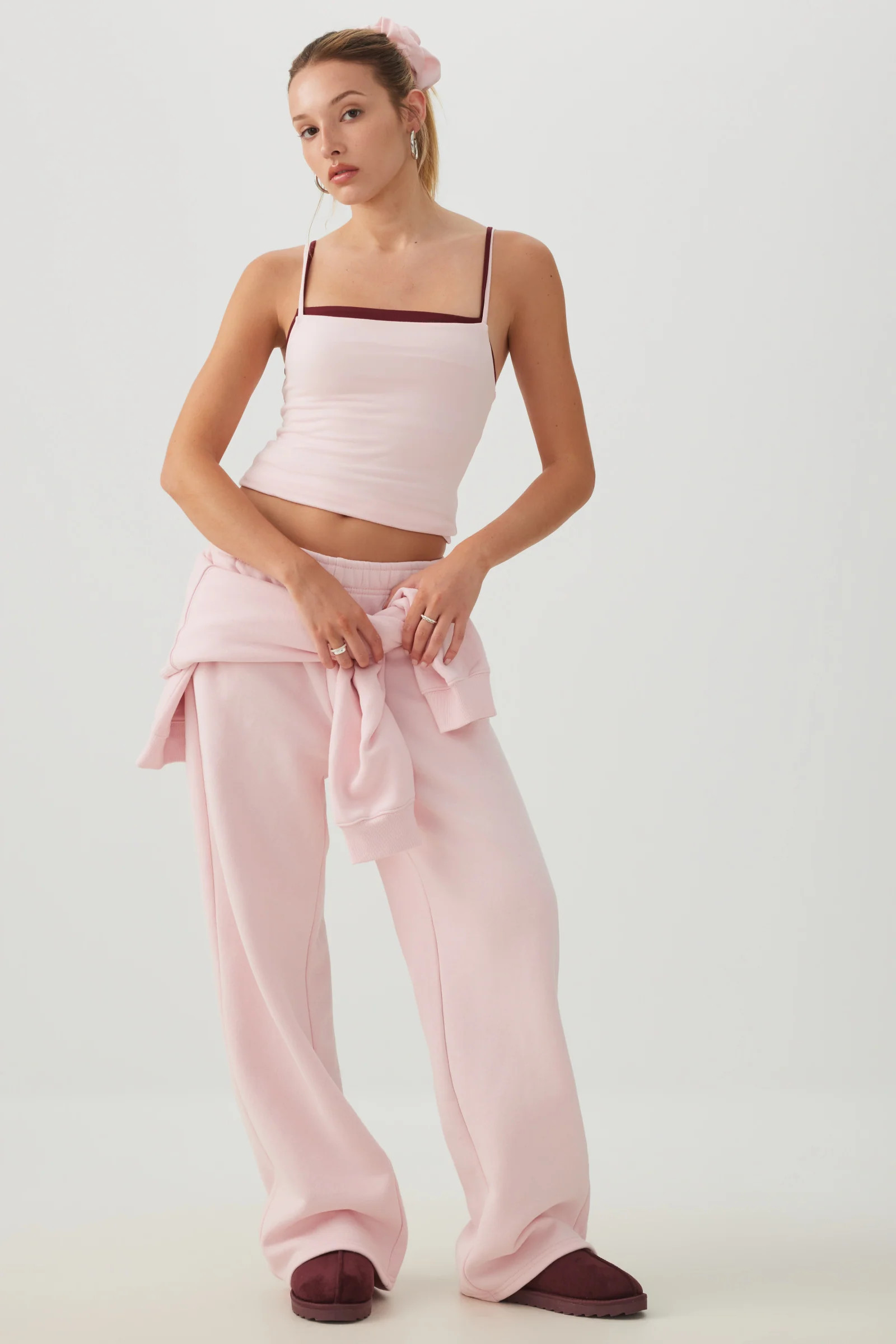 MADESOFT\u2122 Fleece Straight Leg Sweatpants | Ardene | Ardene US