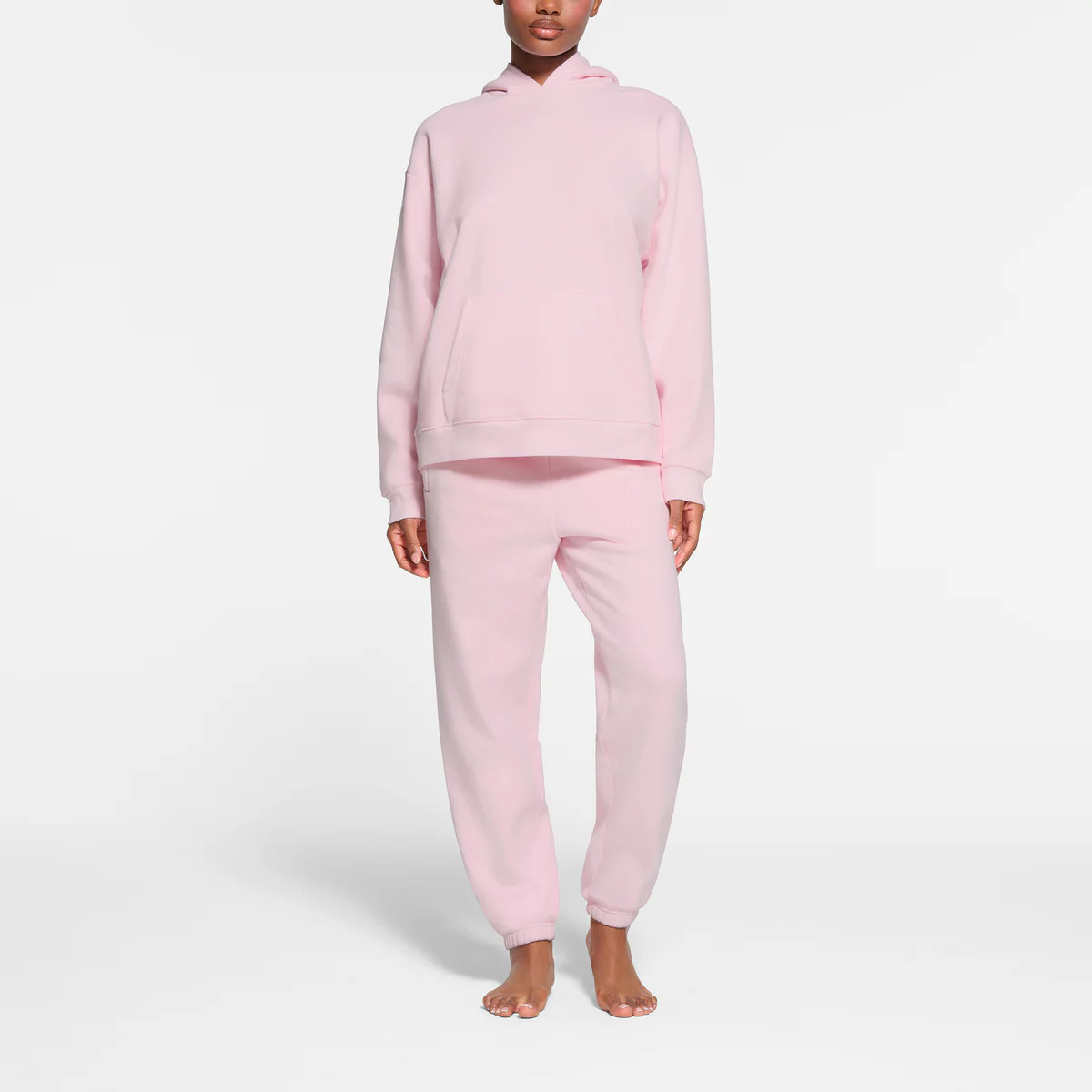 COTTON FLEECE OVERSIZED HOODIE | CHERRY BLOSSOM | SKIMS (US)