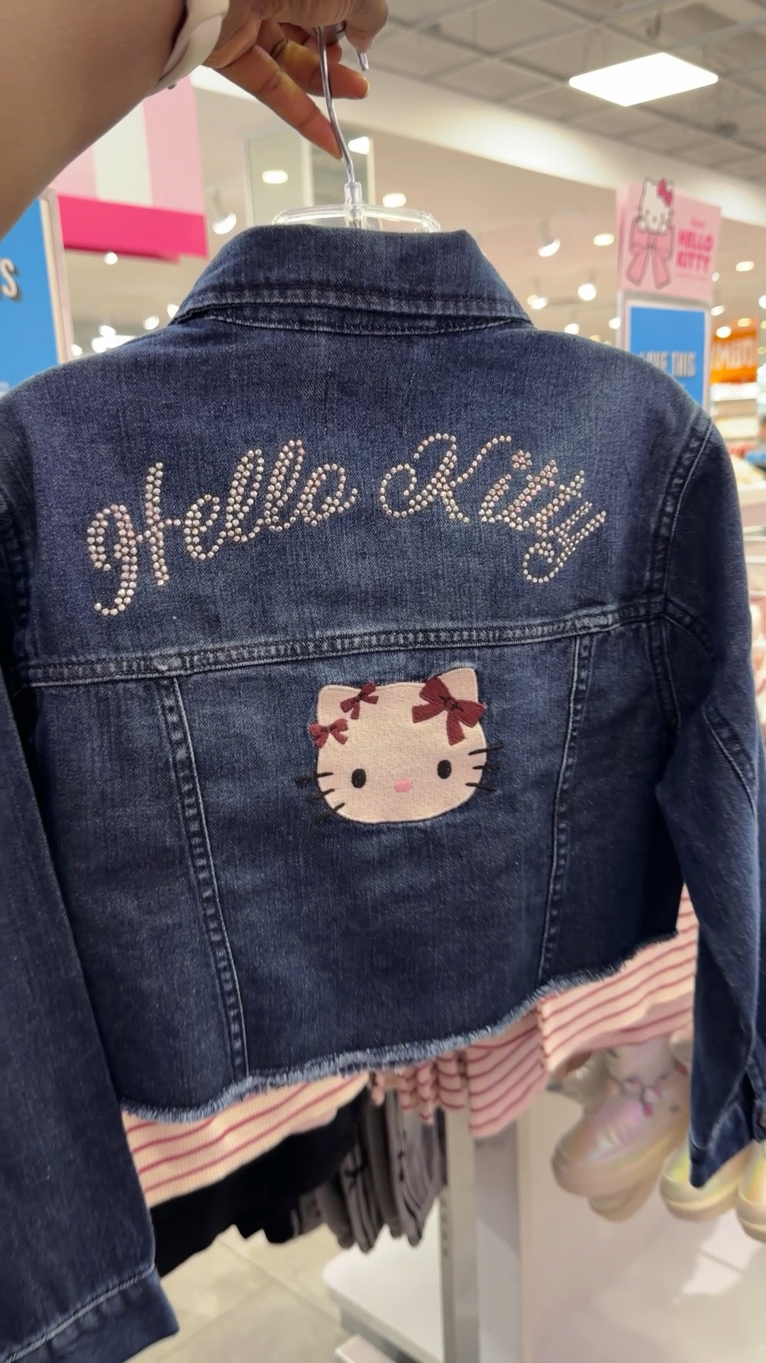 Hello Kitty Girls Denim Jacket perfect for fall. 

Hello kitty 
Children’s place 
Denim 

#LTKStyleTip #LTKSaleAlert #LTKKids