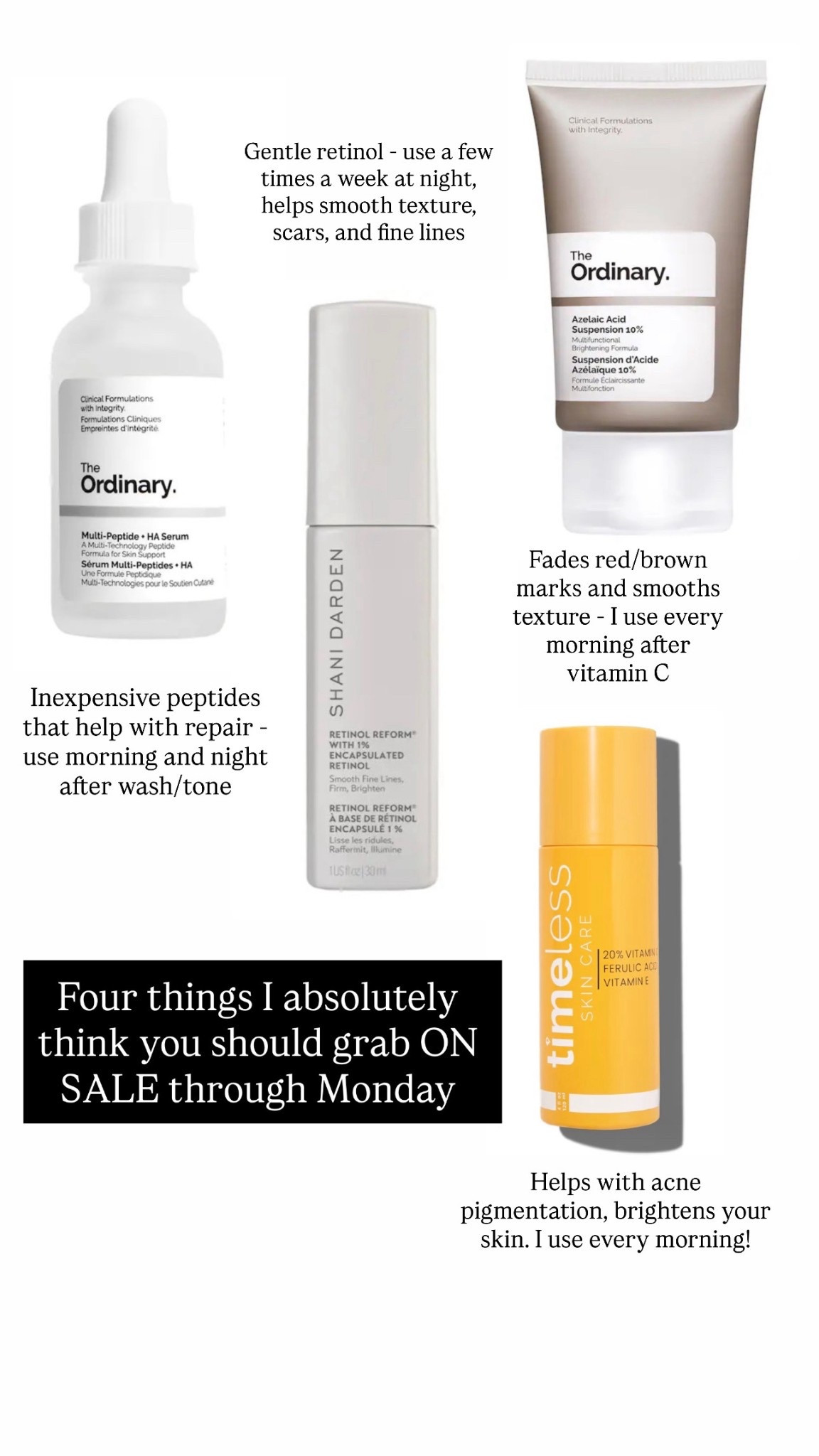 A few favorite skincare products on sale this weekend!