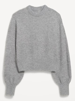 Crew-Neck Eyelash Sweater | Old Navy (US)