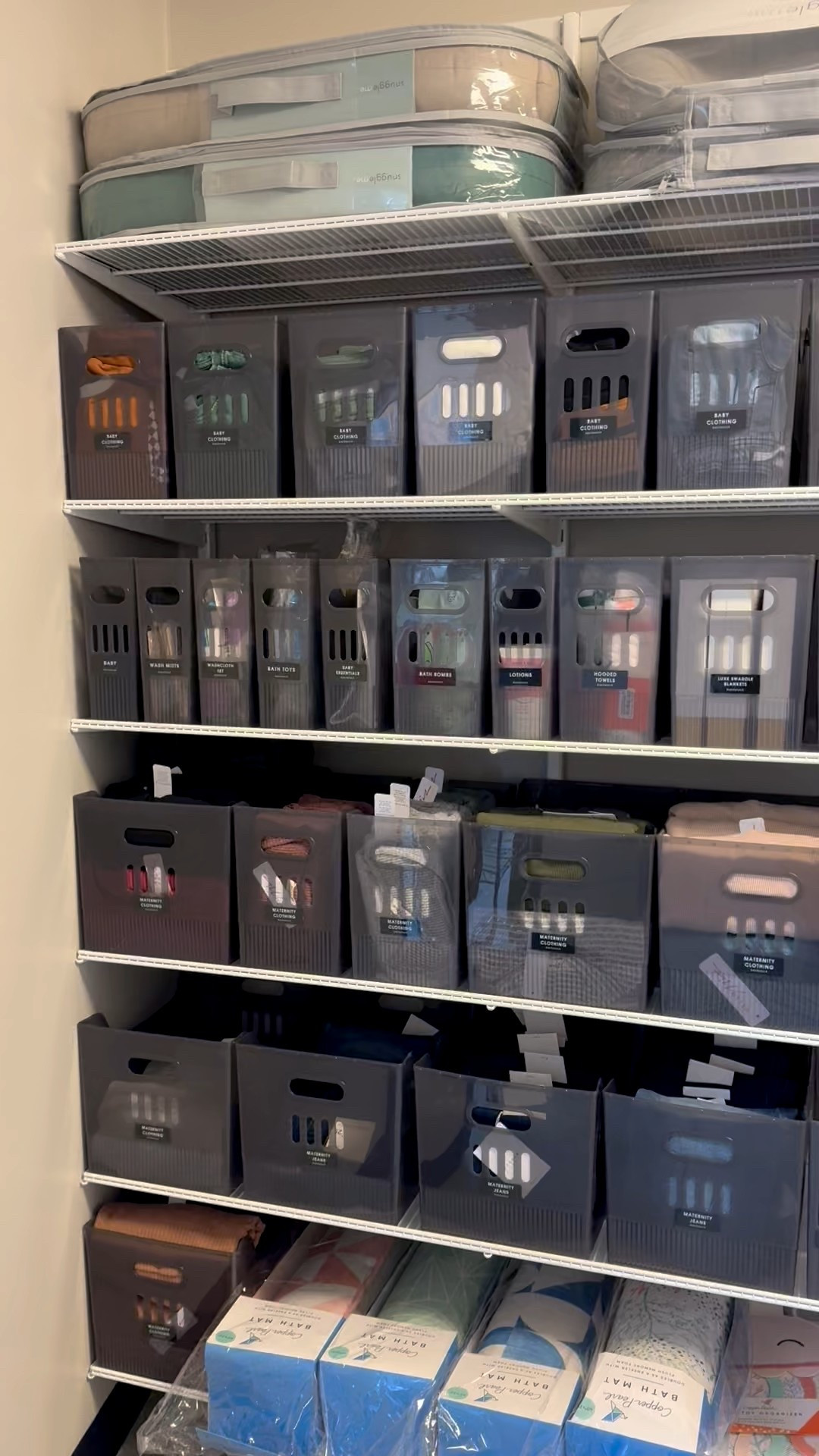 Multi-purpose bins! Great for backstock or overflow items ✔️

#LTKHome