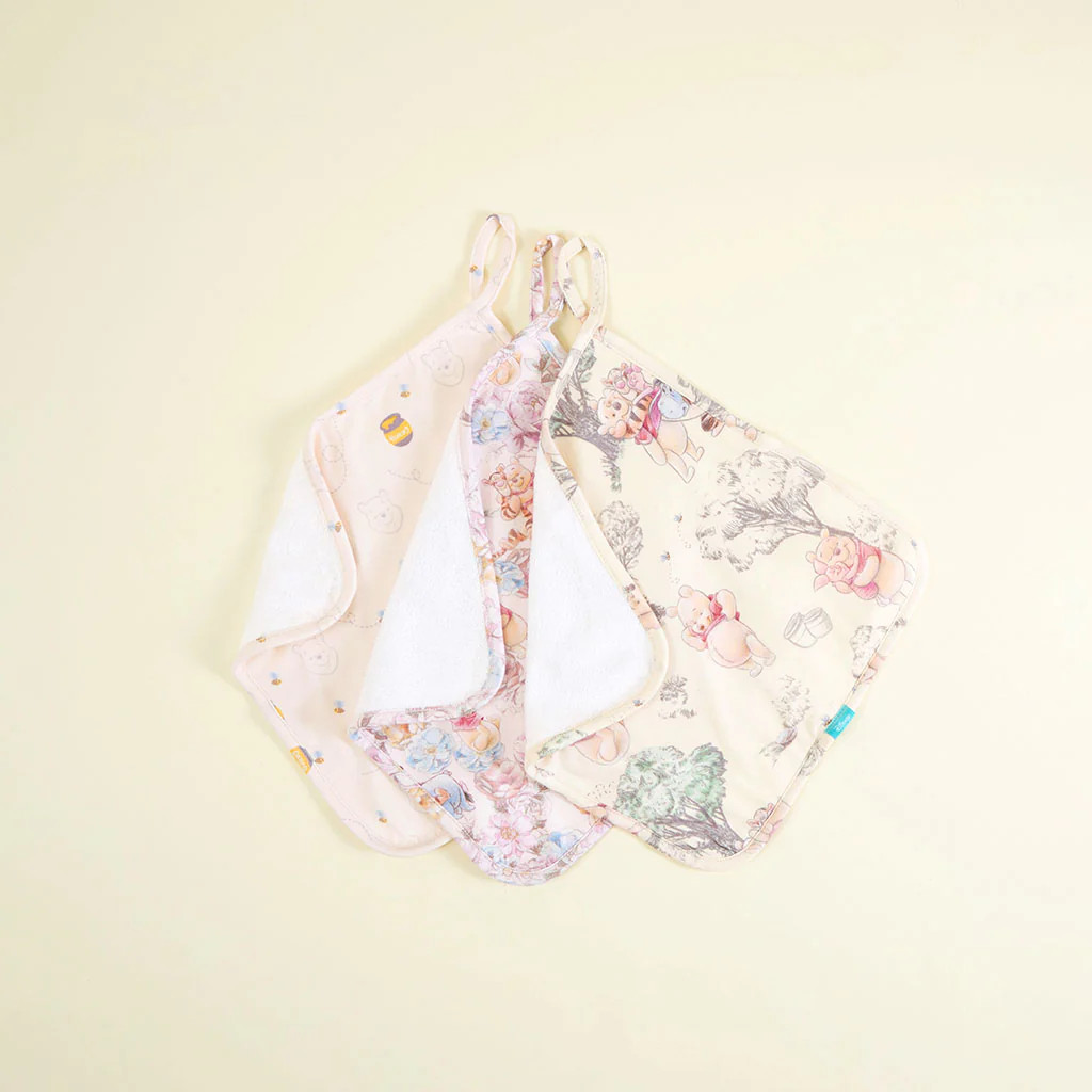 Winnie the Pooh Multi Baby Wash Cloth | Disney Hundred Acre Wood | Posh Peanut