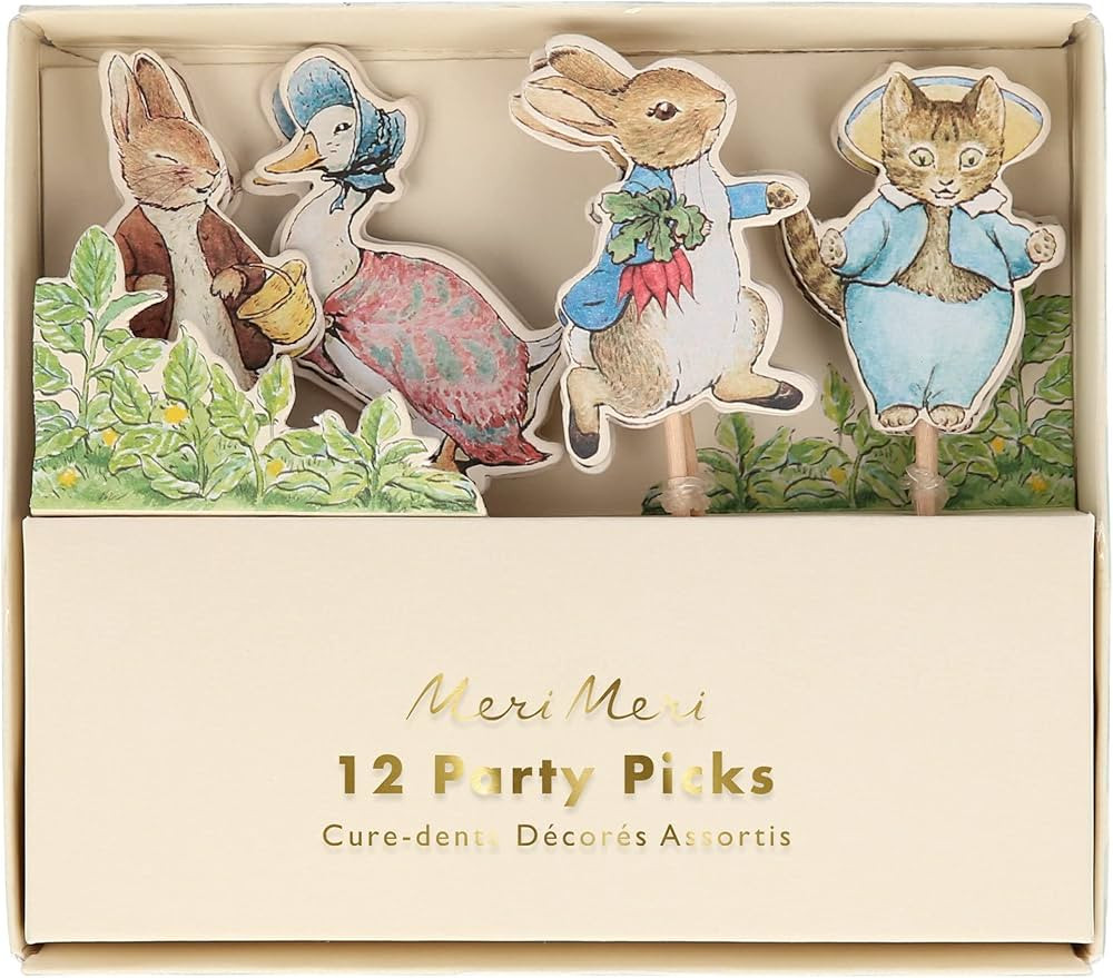 Meri Meri Peter Rabbit™ & Friends Party Picks | Amazon (US)