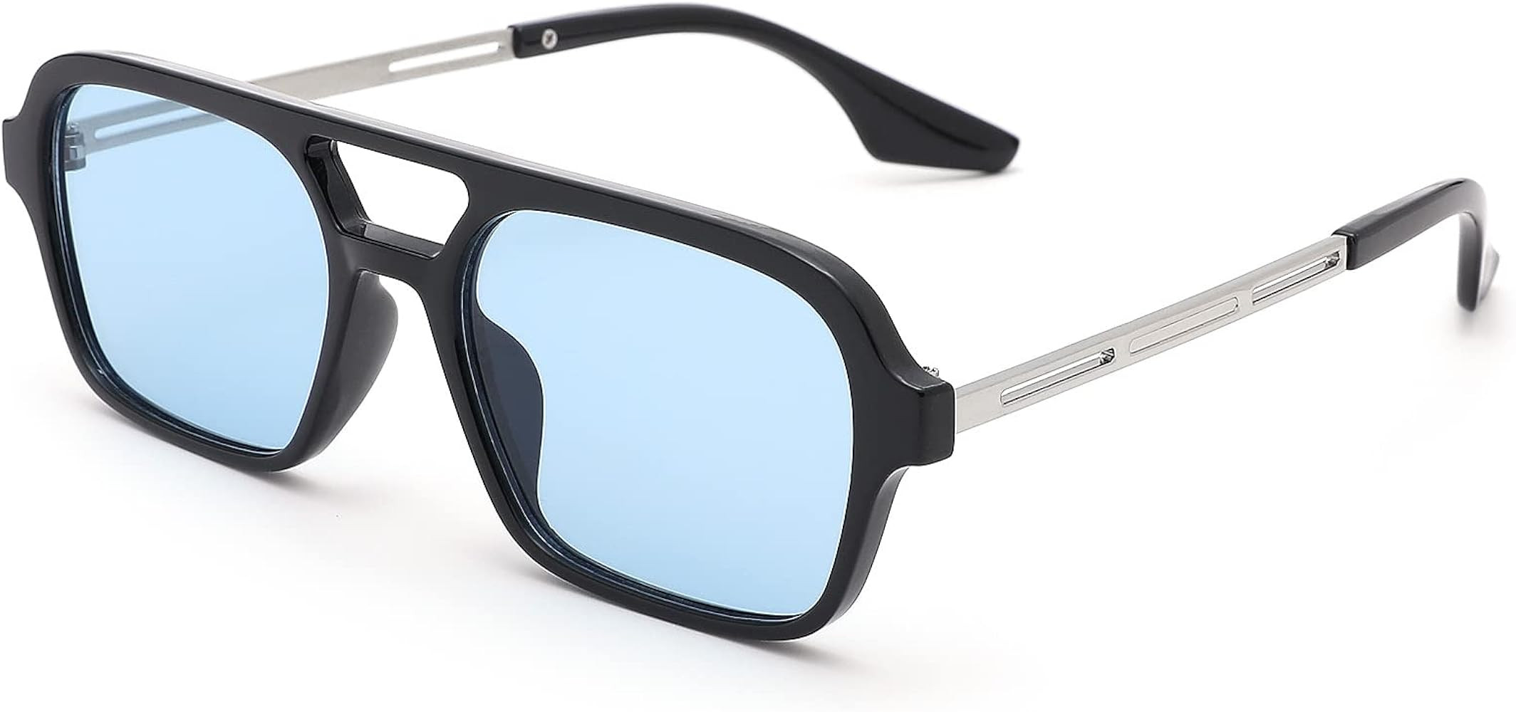 Pro Acme Vintage 70s Flat Pilot Aviator Sunglasses for Women Men, Small Frame Rectangular Glasses... | Amazon (US)