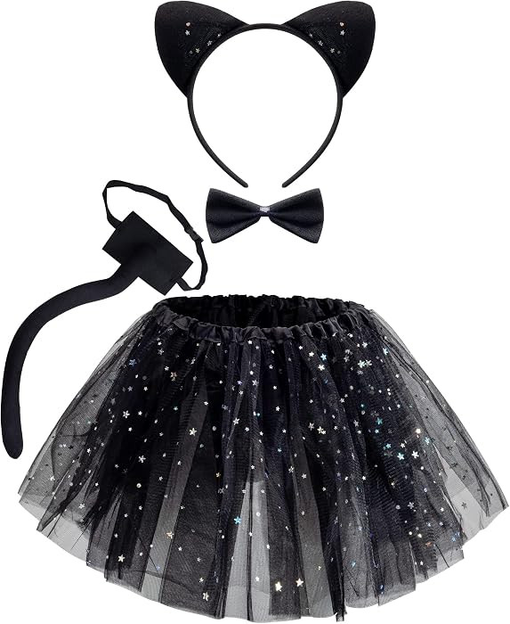 Spooktacular Creations Cat Pig Leopard Costume Set with Tutu, Animals Headband Collar and Tail,Co... | Amazon (US)