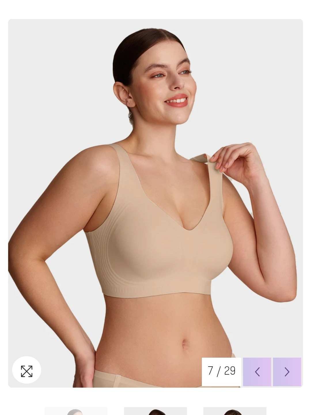 Shecurve Lifting Wire-Free Antibacterial Jelly Bra Nude Plus Size 4x Comfort | Poshmark