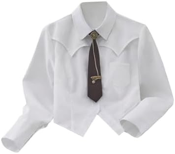 SOLY HUX Women's Striped Print Button Down College Shirts Long Sleeve Tie Blouse Tops Preppy Clot... | Amazon (US)