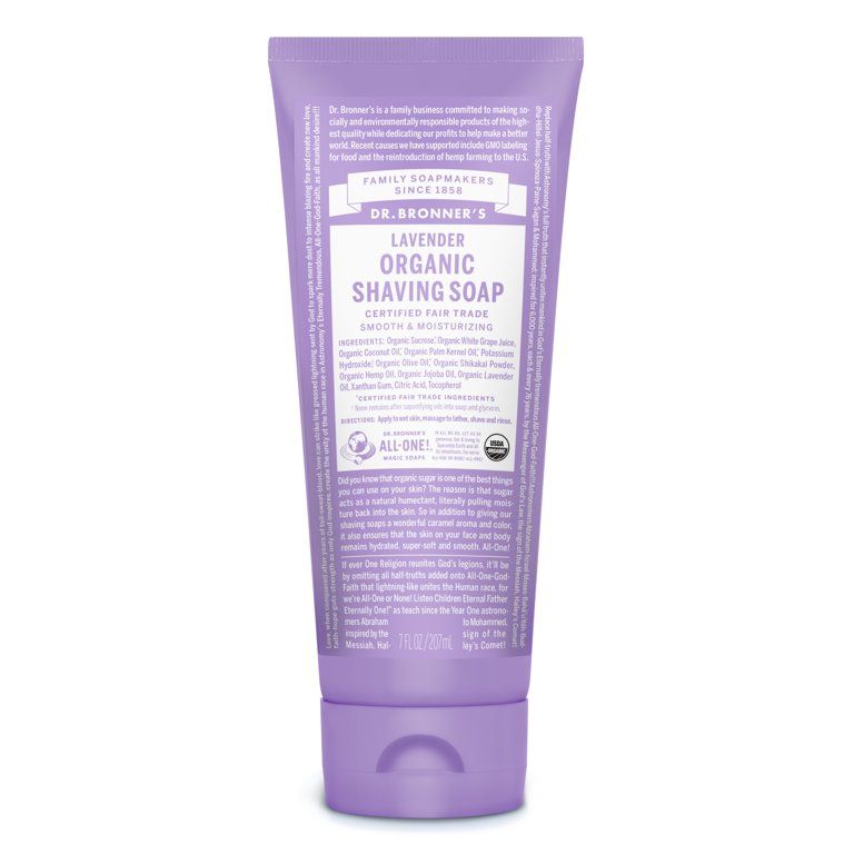 Dr. Bronner's Organic Lavender Shaving Soap 7oz | Walmart (US)