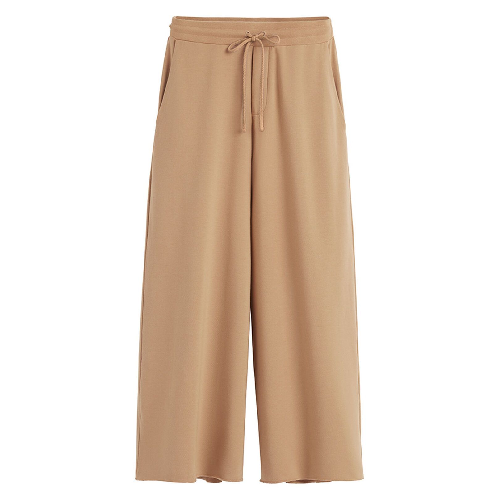 French Terry Wide-Leg Cropped Pant | Cuyana