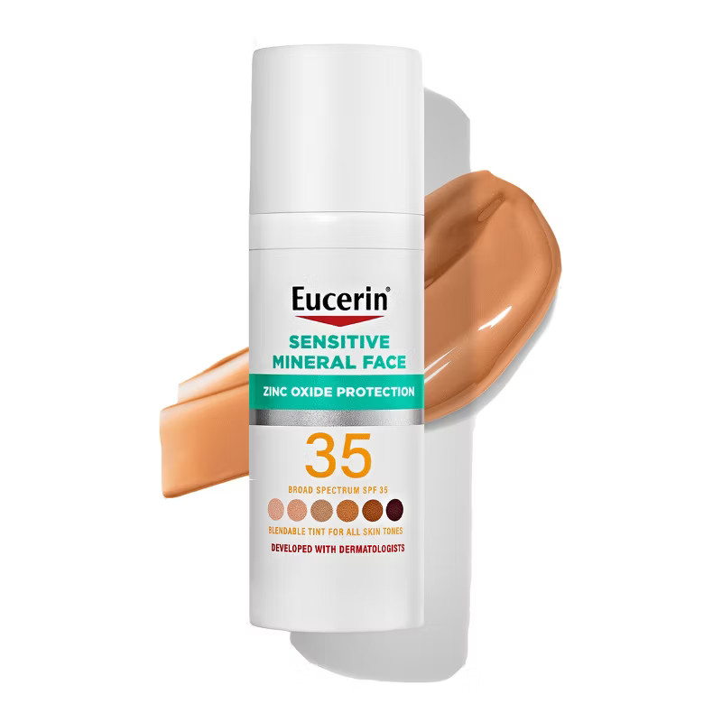 Eucerin Sensitive Tinted Mineral Face Sunscreen - SPF 35 - 1.7 fl oz | Target