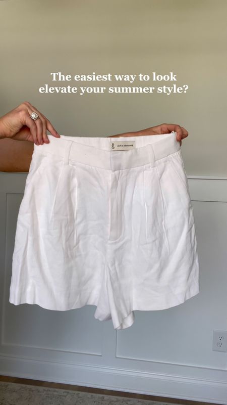 The easiest way to elevate your summer style? Swap your denim shorts for these tailored linen shorts to elevate any look!

#LTKFindsUnder100 #LTKStyleTip #LTKFindsUnder50