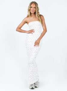 Oscar Maxi Dress White Floral | Princess Polly US