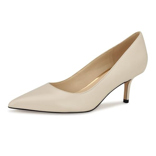 Nine West Women's Arlene Pump, Cream Leather 153, 10 | Amazon (US)