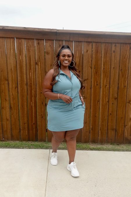 I LOVE wearing athleisure to run errands or on days that I don't feel like getting dressed. This dress definitely gives an easy, elevated casual look! 

#LTKplussize #LTKstyletip #LTKActive