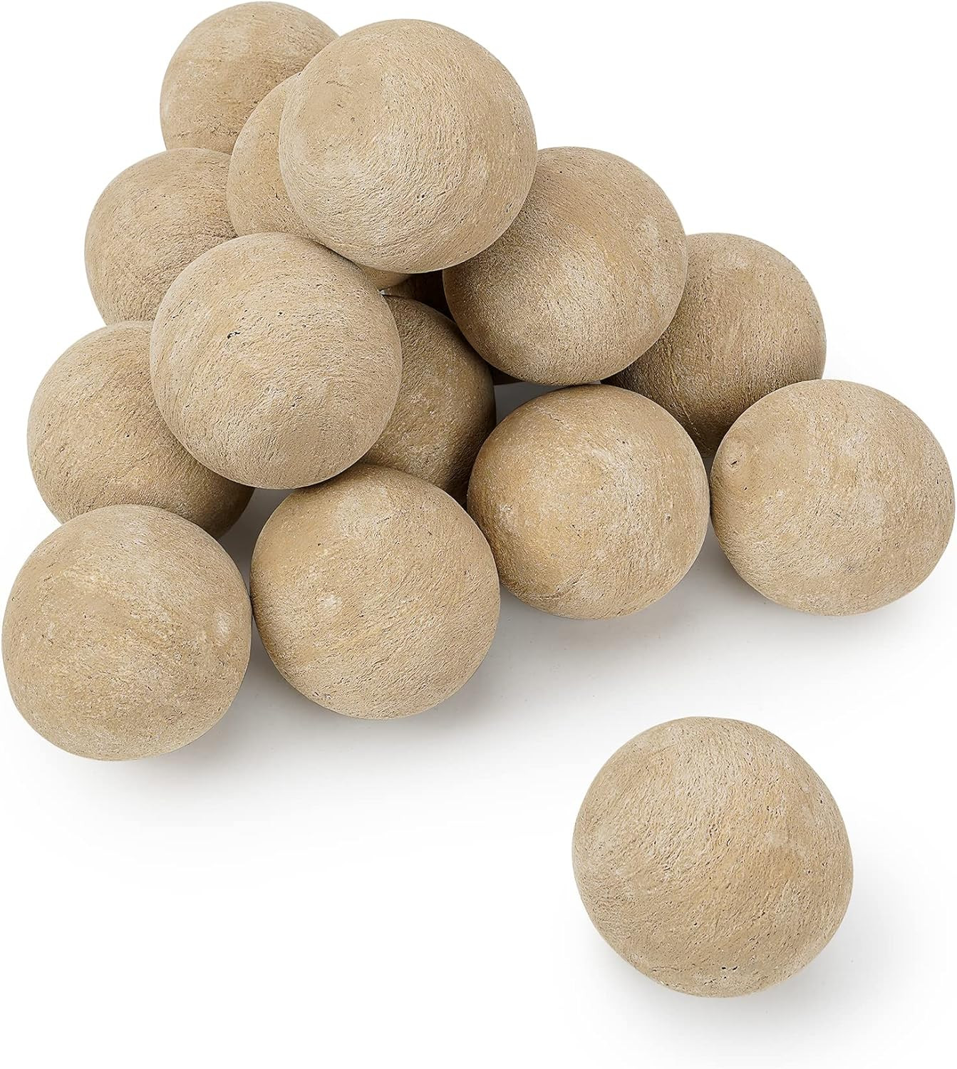 Stanbroil Ceramic Balls - 3” Round Fire Stones for Fire Pit Fire Bowl and Fireplace - Set of 15... | Amazon (US)