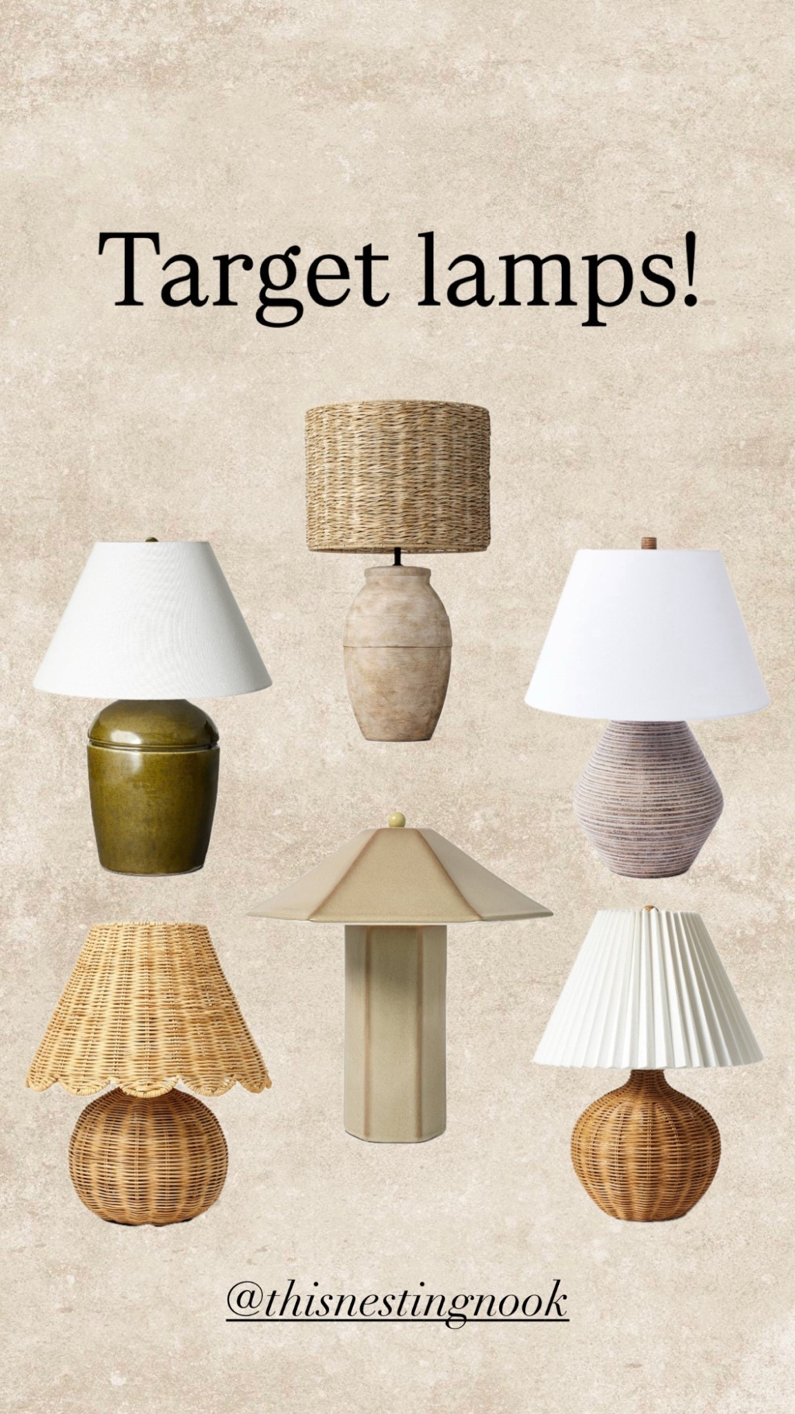 Beautiful lamps at target!🤌🏼
#home decor #lamps

#LTKSaleAlert #LTKHome #LTKActive