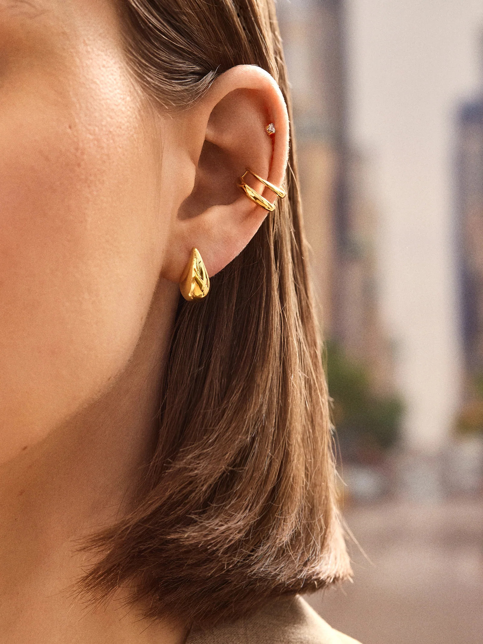 Ella 18K Gold Earrings | BaubleBar (US)