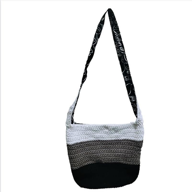 Crossbody Crochet Bag with Charmeuse lining, large crossbody crochet bag with metal snaps, croche... | Amazon (US)