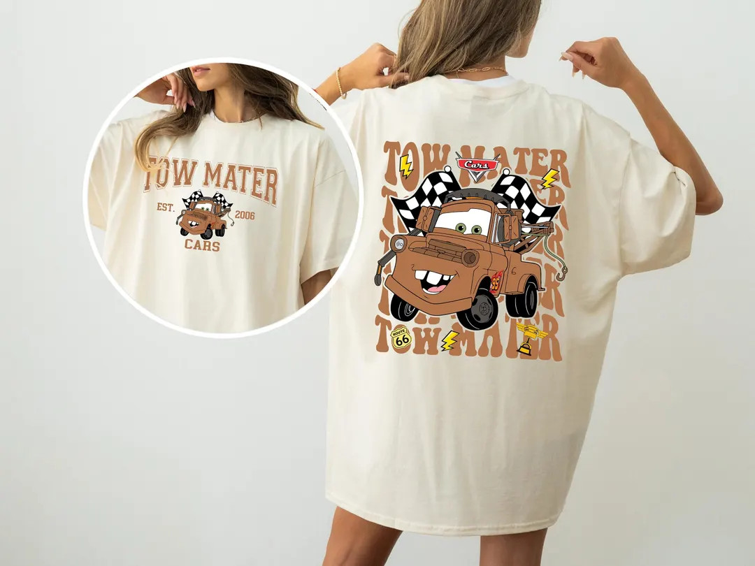 Cars Shirt, Cute Tow Mater Shirt, Radiator Springs Resident T-shirt, Piston Cup Shirt, Magic King... | Etsy (US)