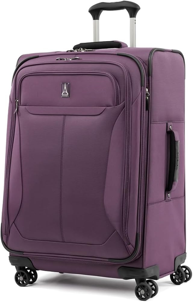 Travelpro Tourlite Softside 25" Expandable Luggage with 4 Spinner Wheels, Lightweight Suitcase, C... | Amazon (US)