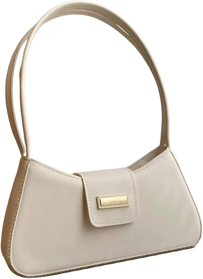 Verdusa Women's PU Leather Handbag Underarm Shoulder Bag Zipper Purses | Amazon (US)