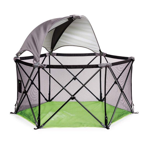 Summer Pop ‘n Play Ultimate Playard, Green –Play Pen with Removable Canopy for Indoor and Out... | Walmart (US)
