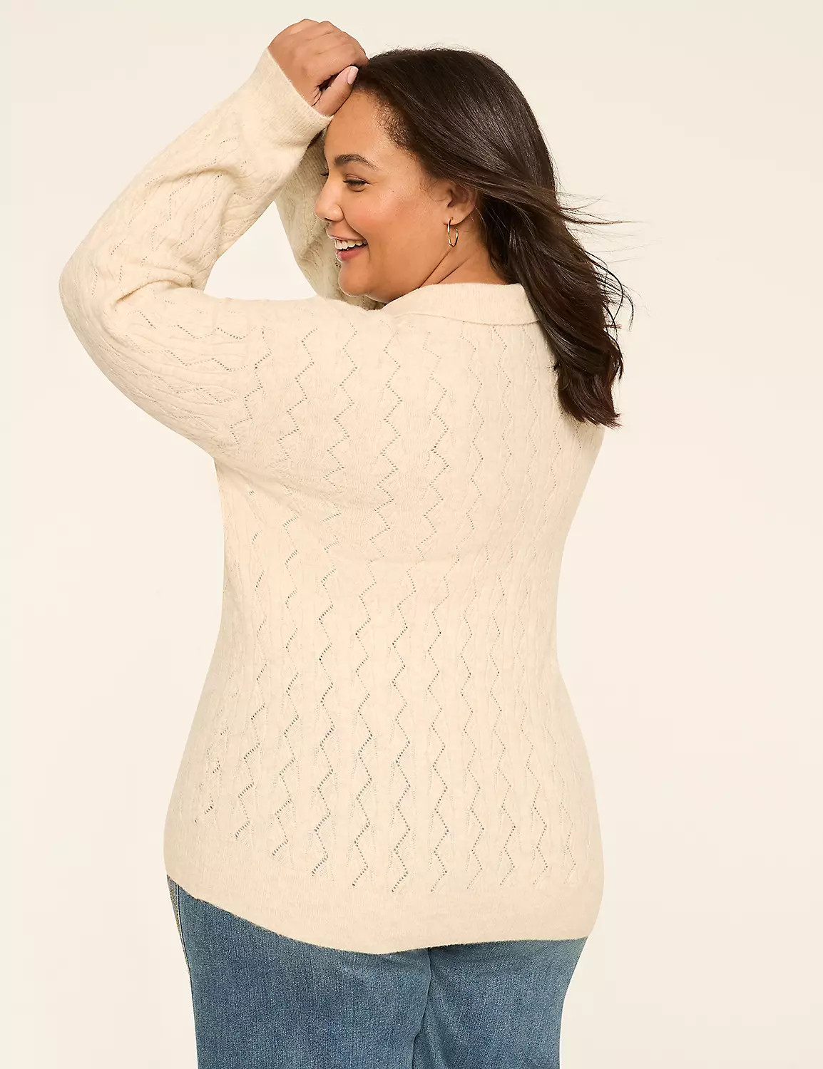 Collared V-Neck Sweater | LaneBryant | Lane Bryant (US)