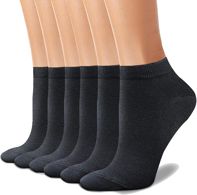 Dlunsy Women's Cotton Ankle Socks Lightweight Low Cut Socks Soft athletic Socks 6 Pairs | Amazon (CA)