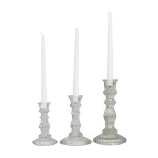 Clear Glass Candle Holder Set By Ivory And Iris | Michaels® | Michaels Stores