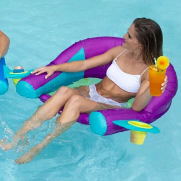 SwimWays AquaLinx Pool Float, Purple Aqua | Walmart (US)