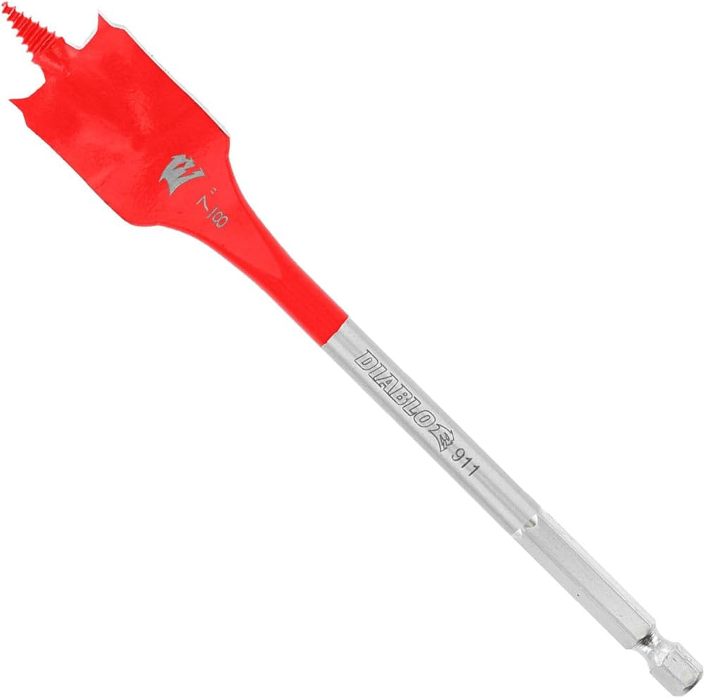 Diablo Spade Bit for Wood - Speed-TIP Design - 7/8" Diameter, 6" Length, 1/4" Hex Shank - DSP2110 | Amazon (US)