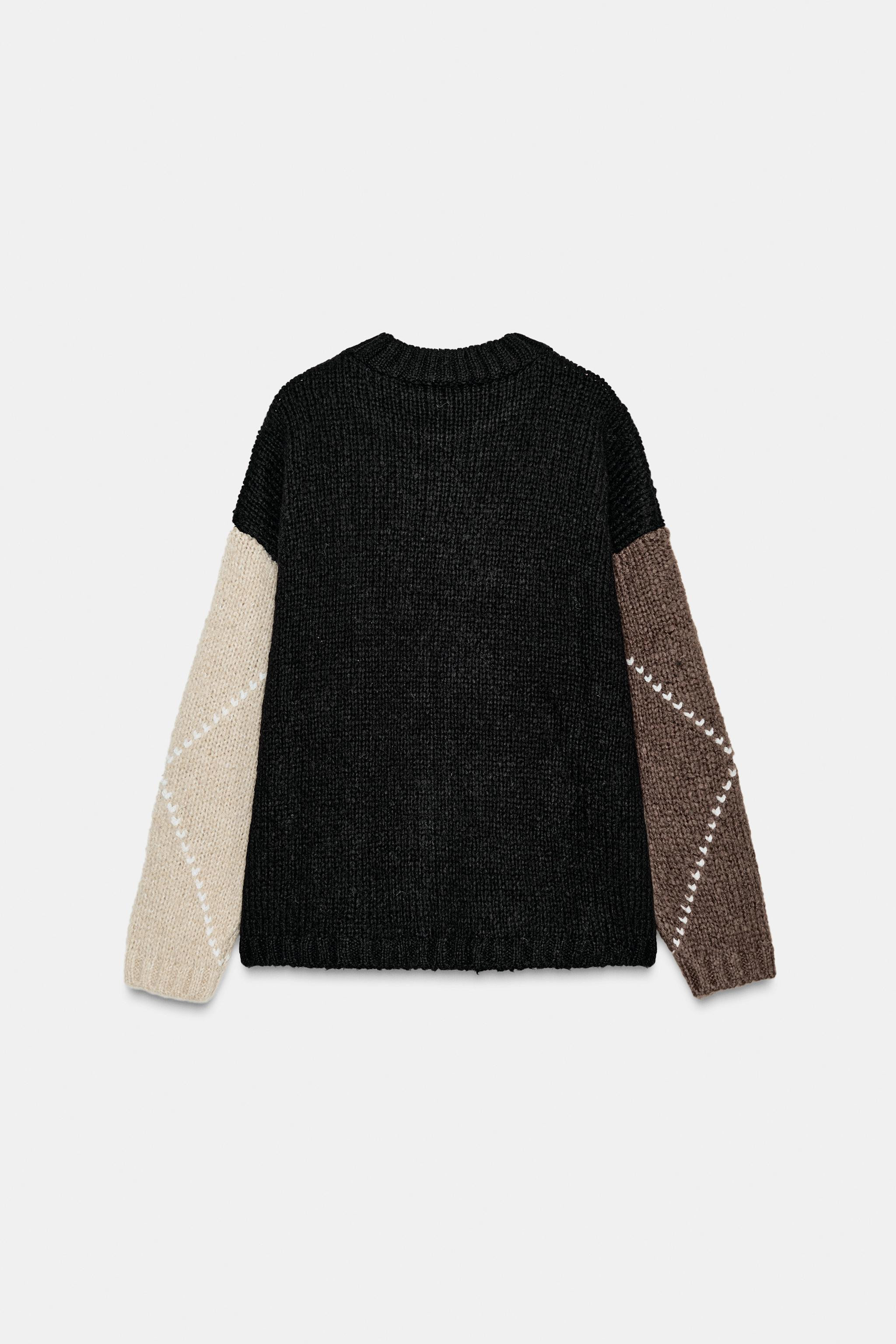 ARGYLE KNIT SWEATER | Zara US