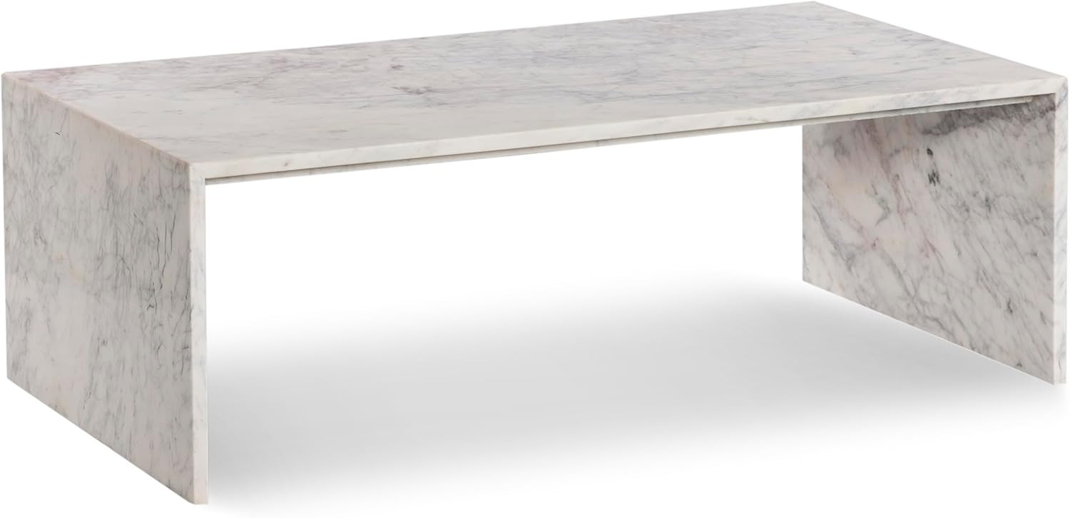 Meridian Furniture Canova Collection Modern | Contemporary Coffee Table with Handcrafted Marble, ... | Amazon (US)