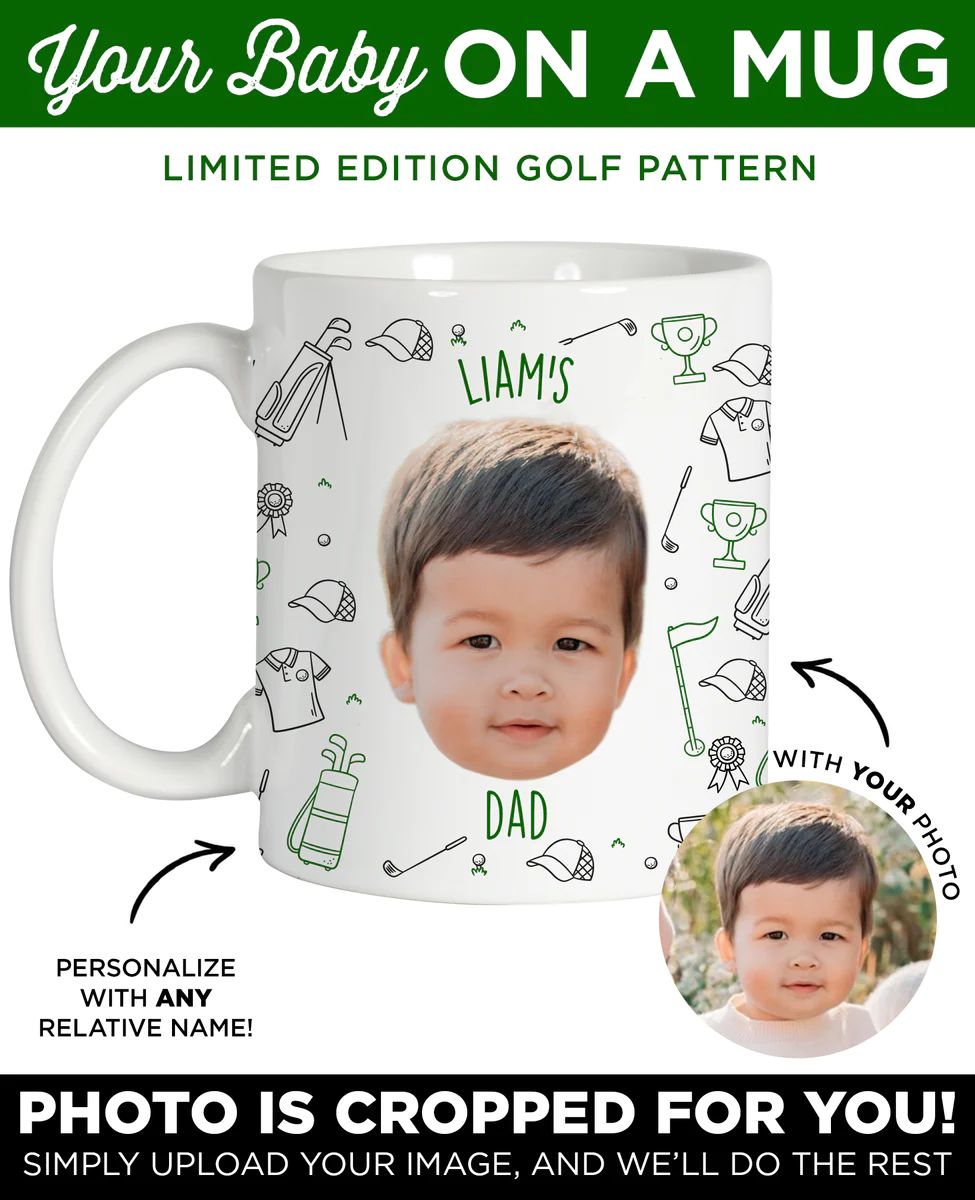 Personalized Baby Golf Mug | Type League Press