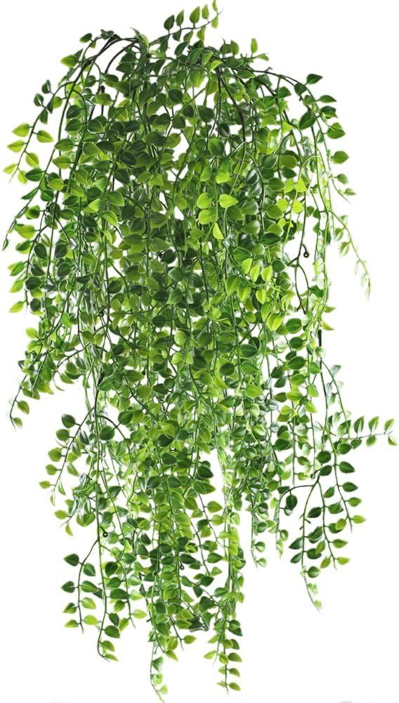 HOGADO 2pcs Artificial Ivy Fake Hanging Vine Plants Decor Plastic Greenery for Home Wall Indoor O... | Amazon (US)