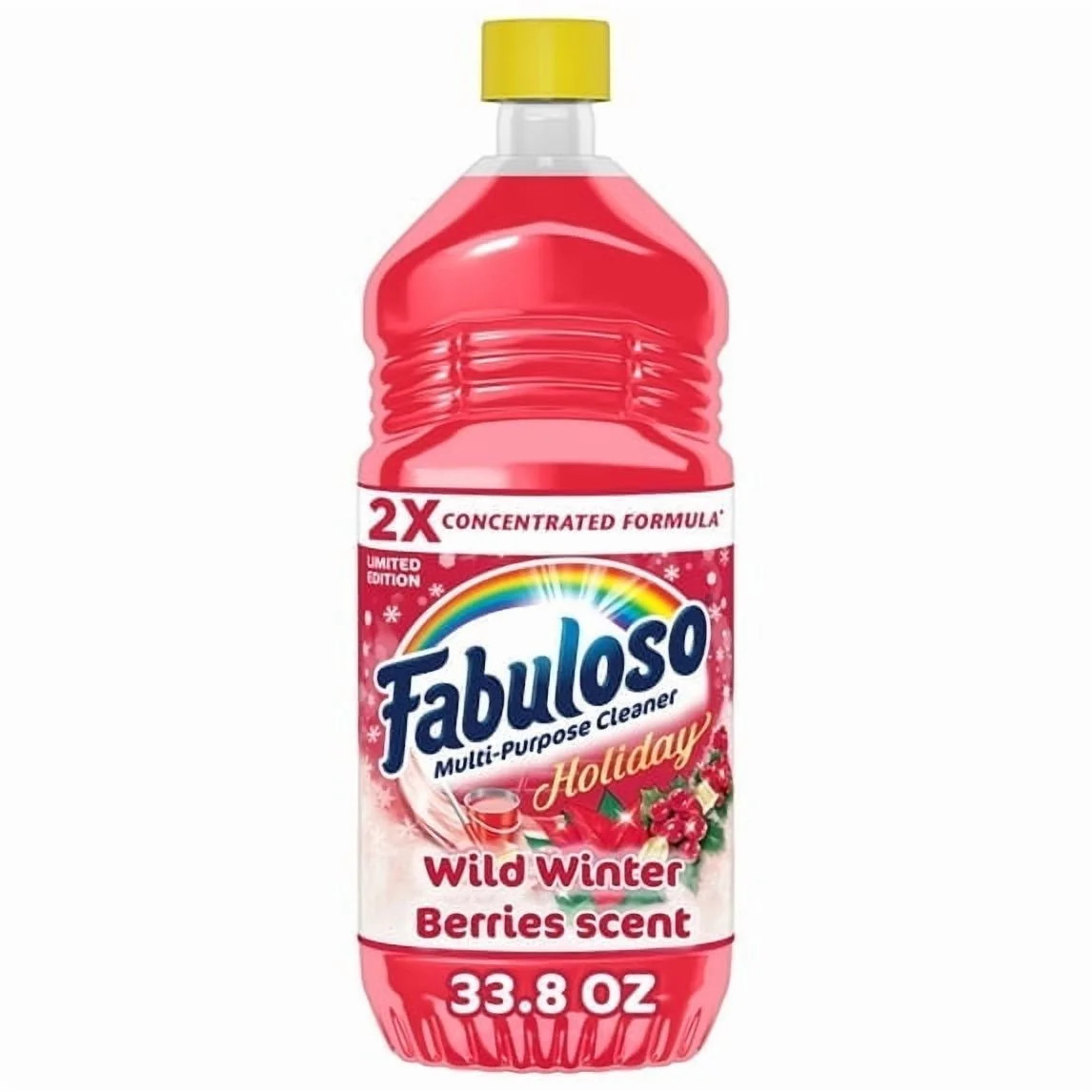 Fabuloso Holiday Multi-Purpose Cleaner, 2X Concentrated, Wild Winter Berries Scent, 33.8 fl oz - ... | Walmart (US)