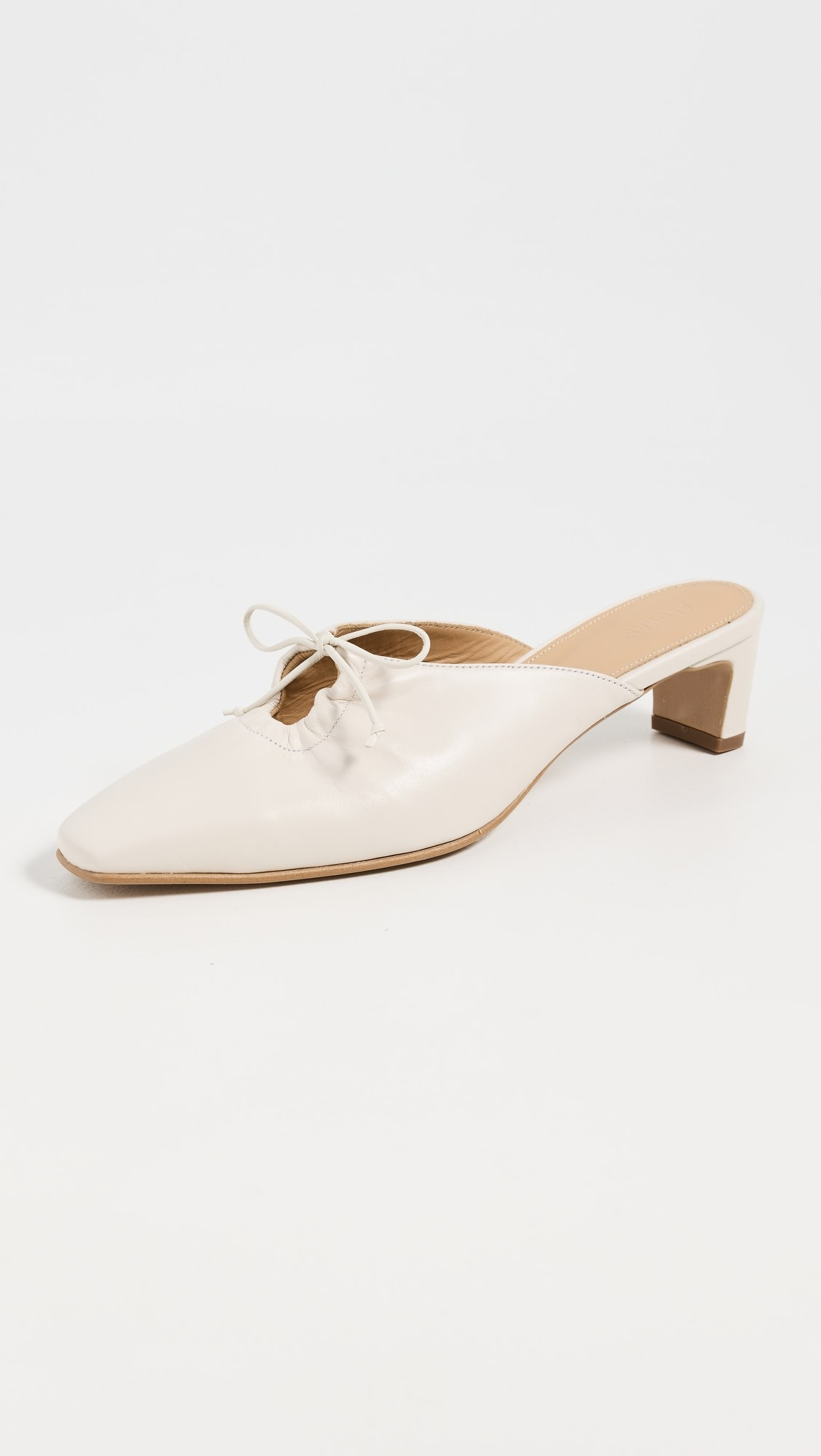 Amar Cream Leather Mules | Shopbop