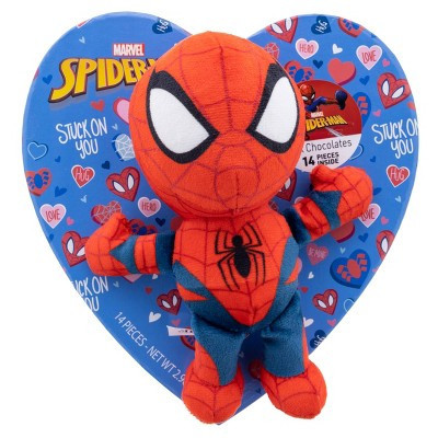 Spider-Man Valentine's Chocolate Heart Box with Plush - 2.96oz | Target