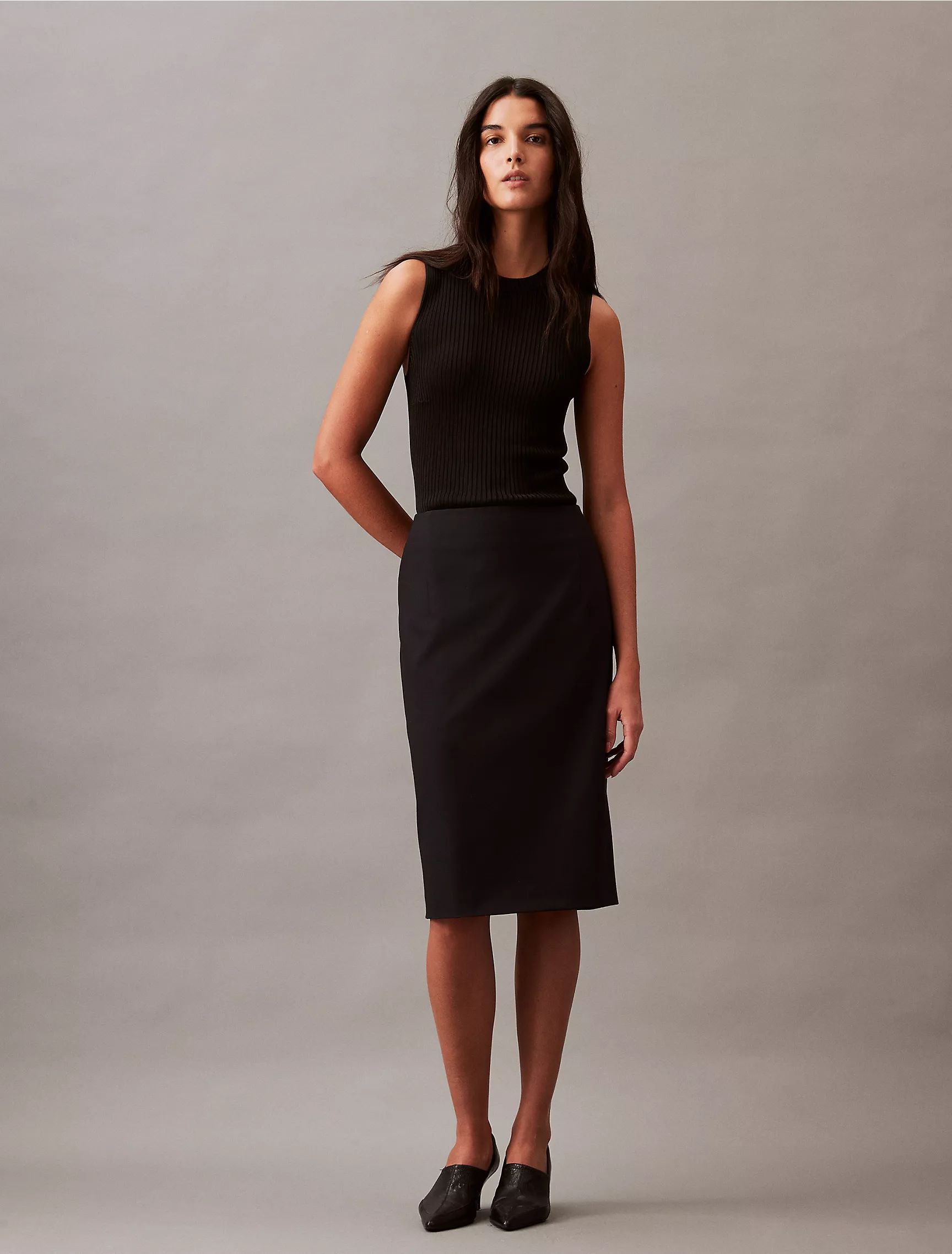 Refined Stretch Pencil Skirt | Calvin Klein | Calvin Klein (US)