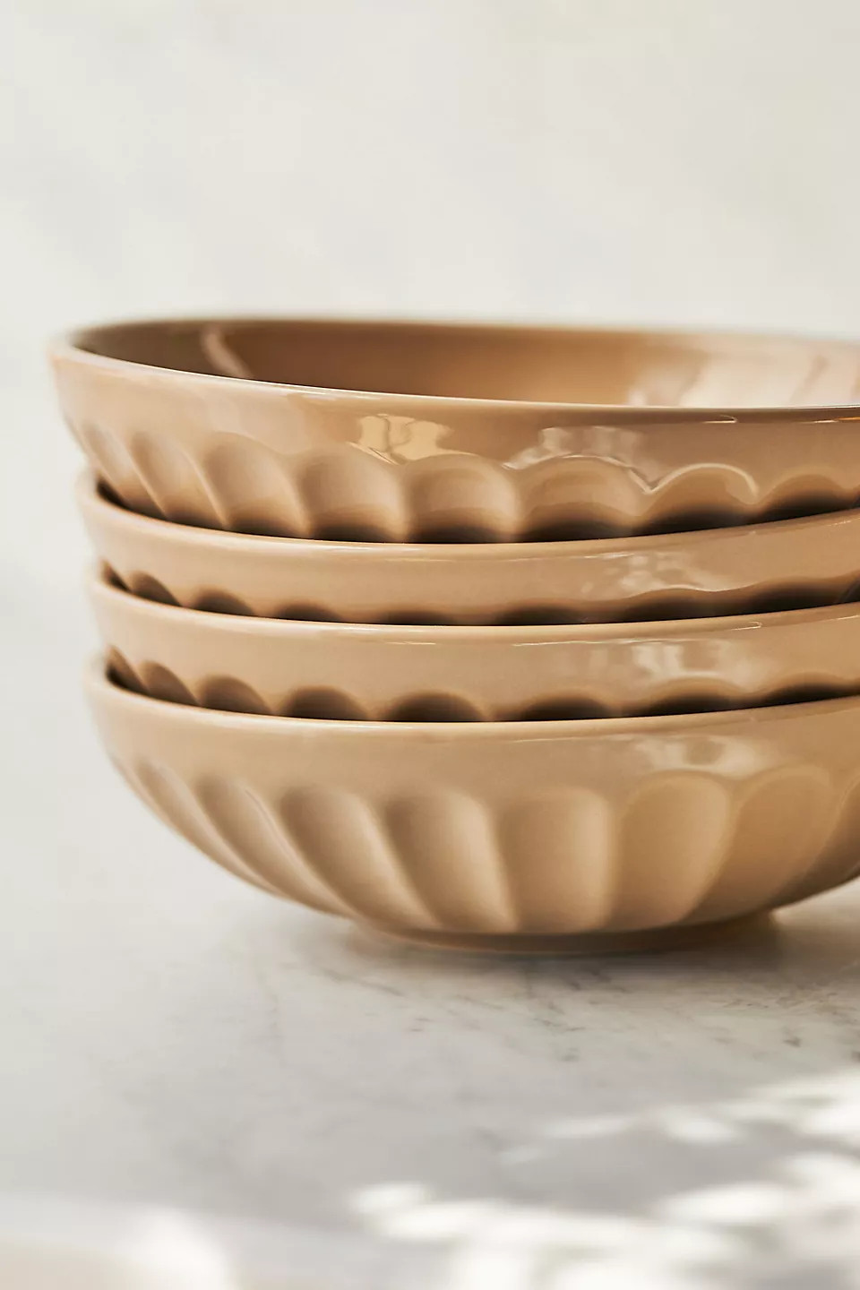 The Latte Stoneware Pasta Bowls, Set of 4: Amelie Edition | Anthropologie (US)