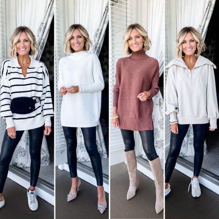 4 Amazon sweaters under $50! Loverly Grey is wearing an XS/S in these! Great options to pair with leggings 👏

#LTKunder50 #LTKSeasonal #LTKstyletip