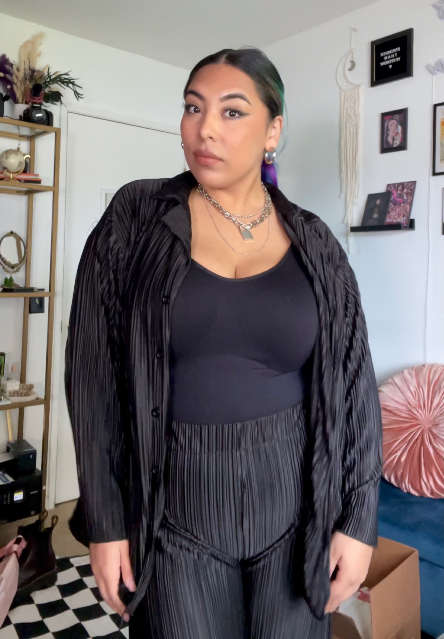 All black set from Amazon. I’m wearing a size XL for an oversized look. 



#LTKmidsize #LTKstyletip #LTKplussize