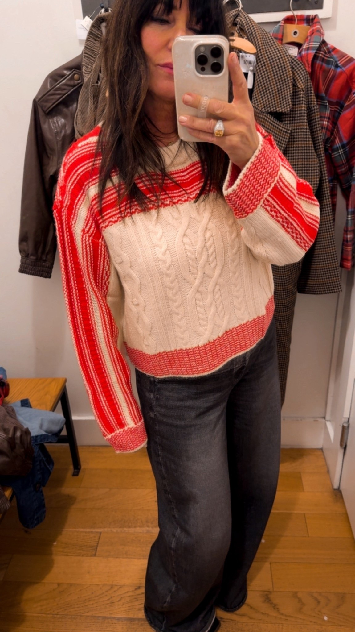 Such a Cute sweater to play in the snow in or sit by the fire drinking a hot chocolate! 

Under $50 great gift! 
🎁 

#LTKSaleAlert #LTKGiftGuide #LTKFindsUnder50