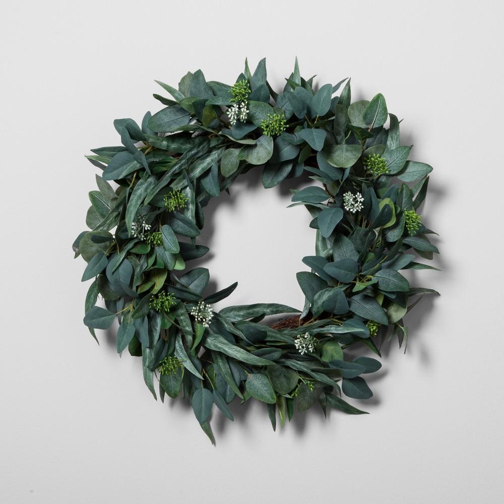 Eucalyptus Wreath - Hearth & Hand with Magnolia, Green | Target