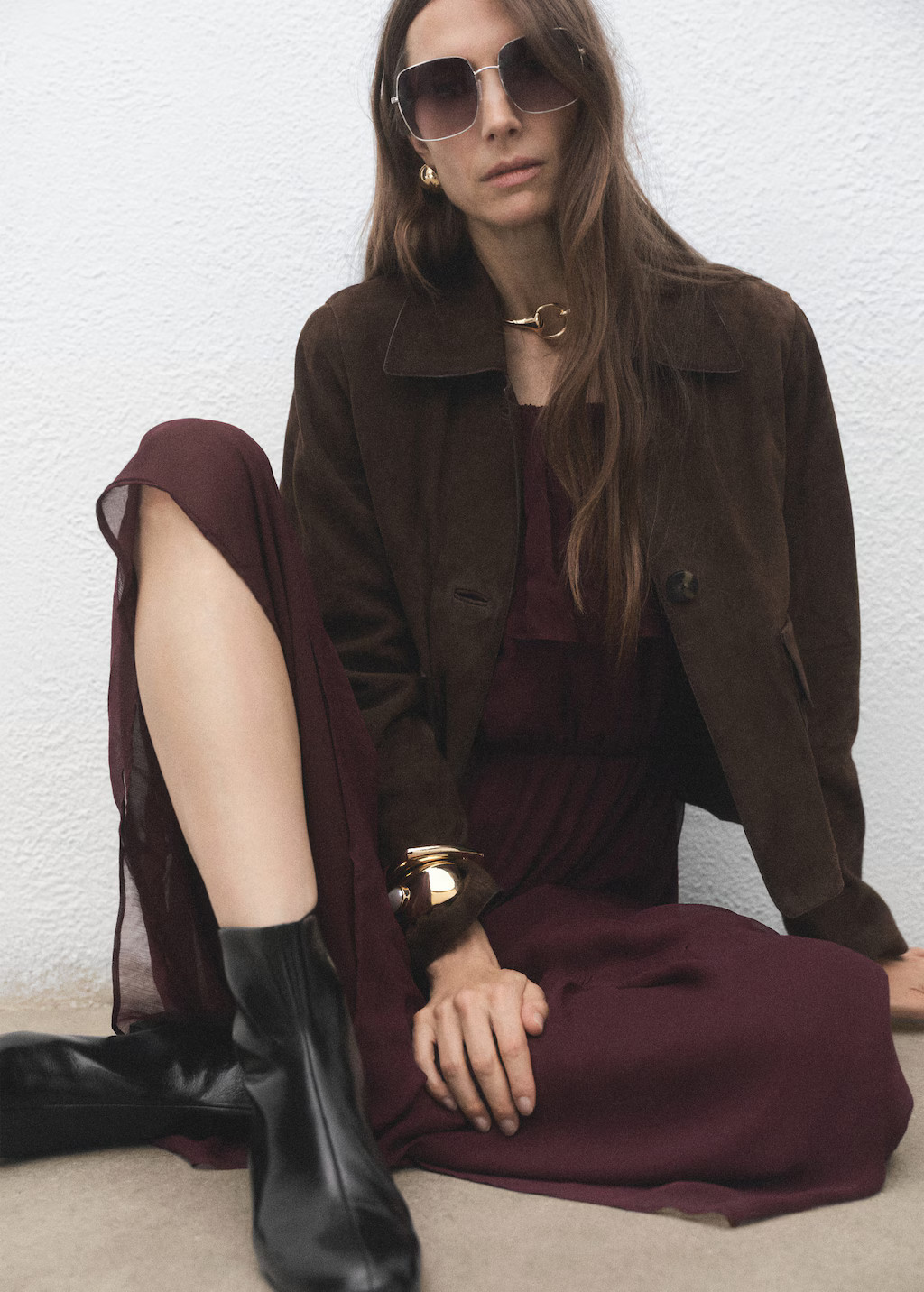 Zipped leather ankle boots black - Woman - 5 - MANGO | Mango (US/MX/AU)